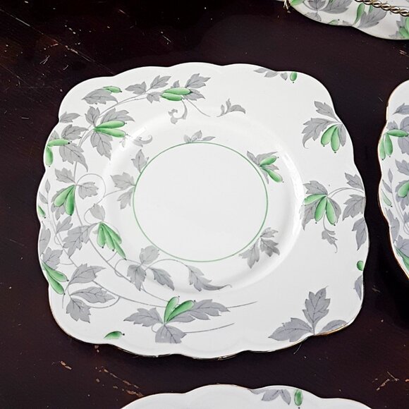 5-Piece English Bone China Serving Set by Royal Grafton - 1940s Afternoon Tea - Picture 4 of 10